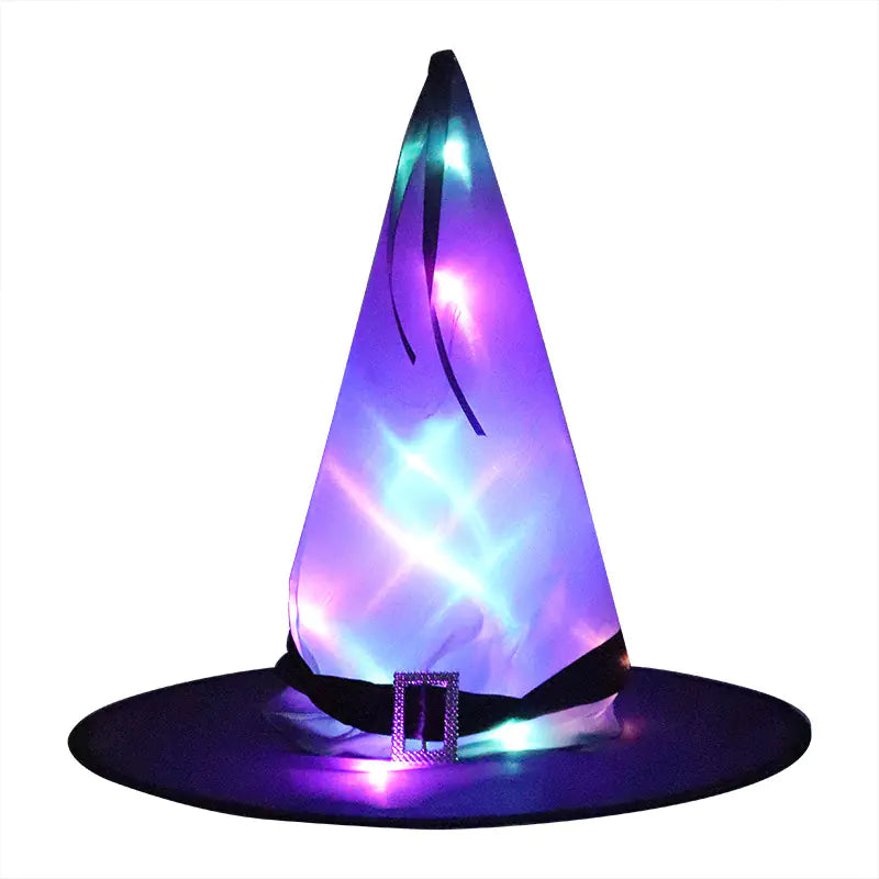 LED Glow Witch Hat for Halloween Party Decor