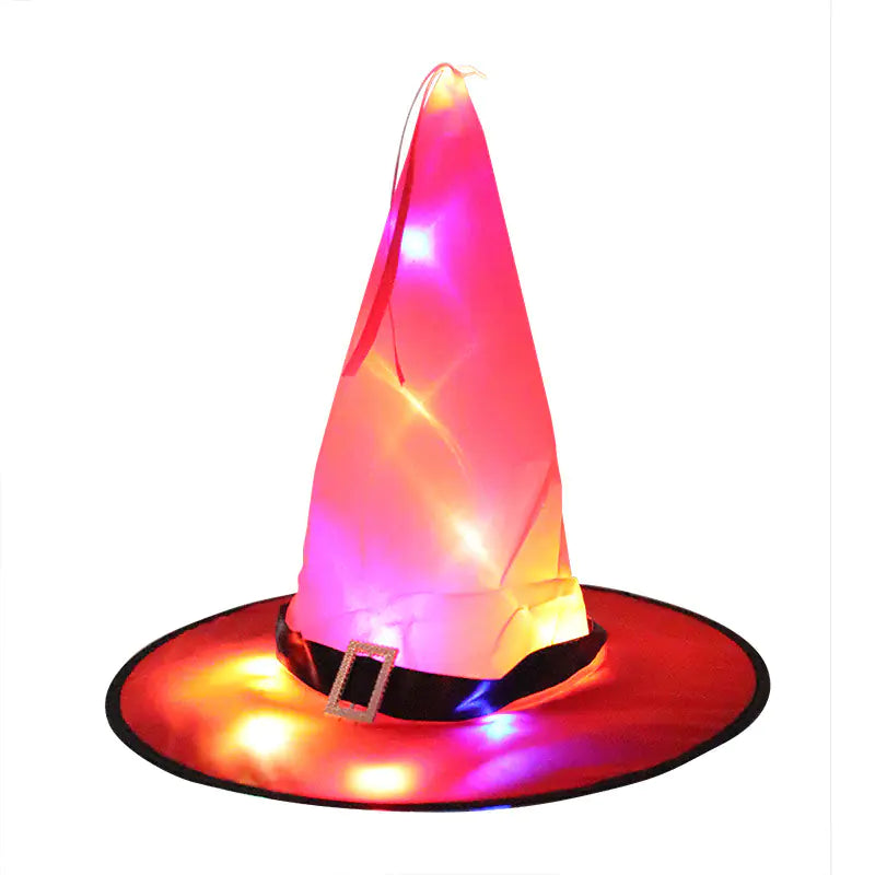 LED Glow Witch Hat for Halloween Party Decor
