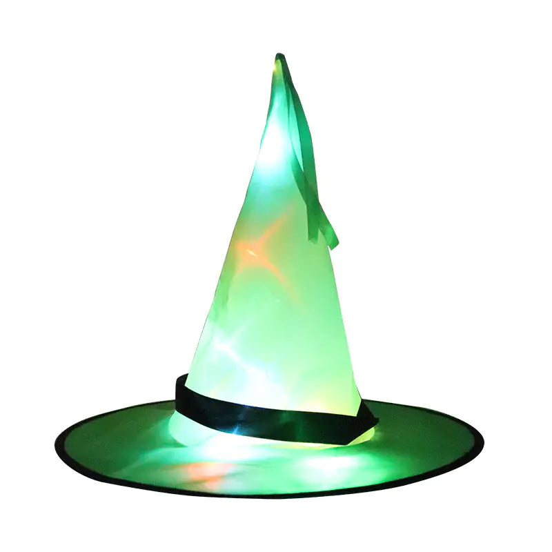 LED Glow Witch Hat for Halloween Party Decor