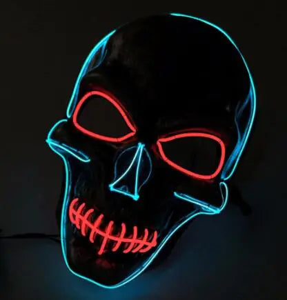 EL Wire LED Mask for Halloween Party and Cosplay