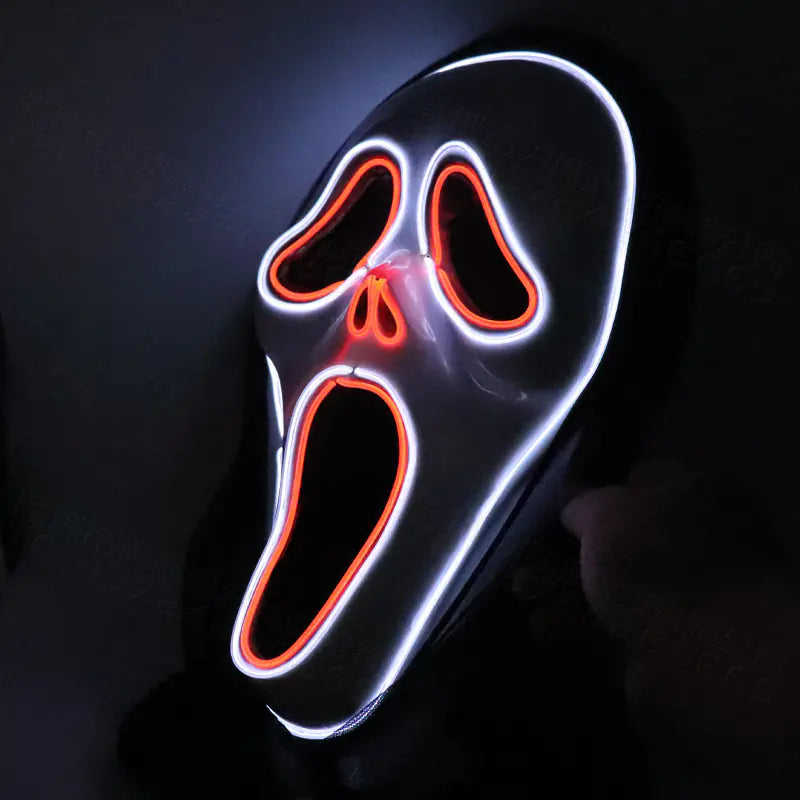 LED Glow Skull Mask for Halloween Party Scares