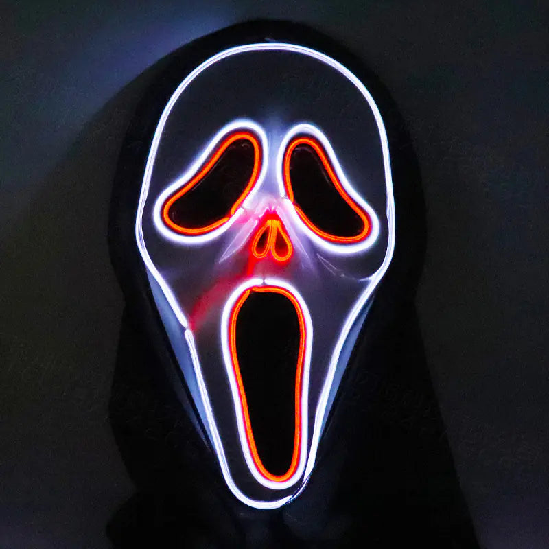 LED Glow Skull Mask for Halloween Party Scares