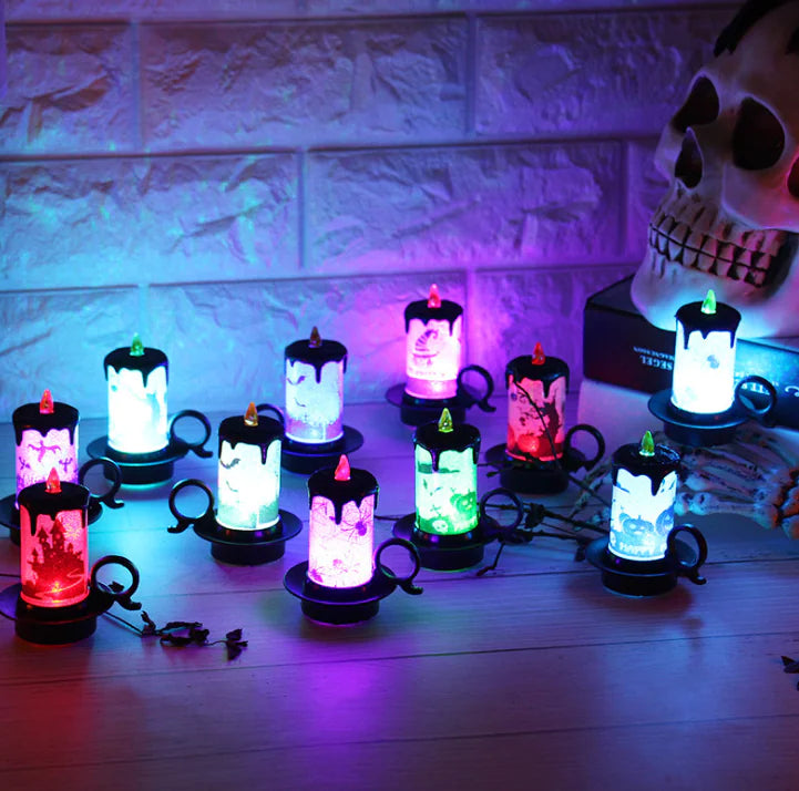 Halloween Candle Decor, Electronic Candle Light