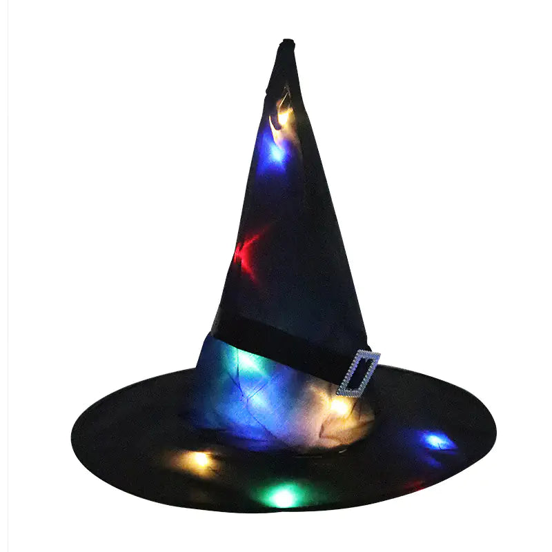 LED Glow Witch Hat for Halloween Party Decor