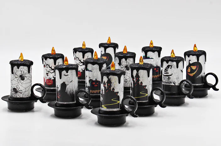 Halloween Candle Decor, Electronic Candle Light