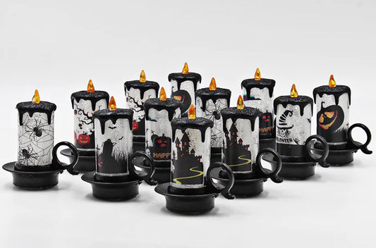 Halloween Candle Decor, Electronic Candle Light