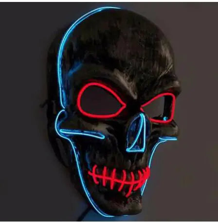 EL Wire LED Mask for Halloween Party and Cosplay