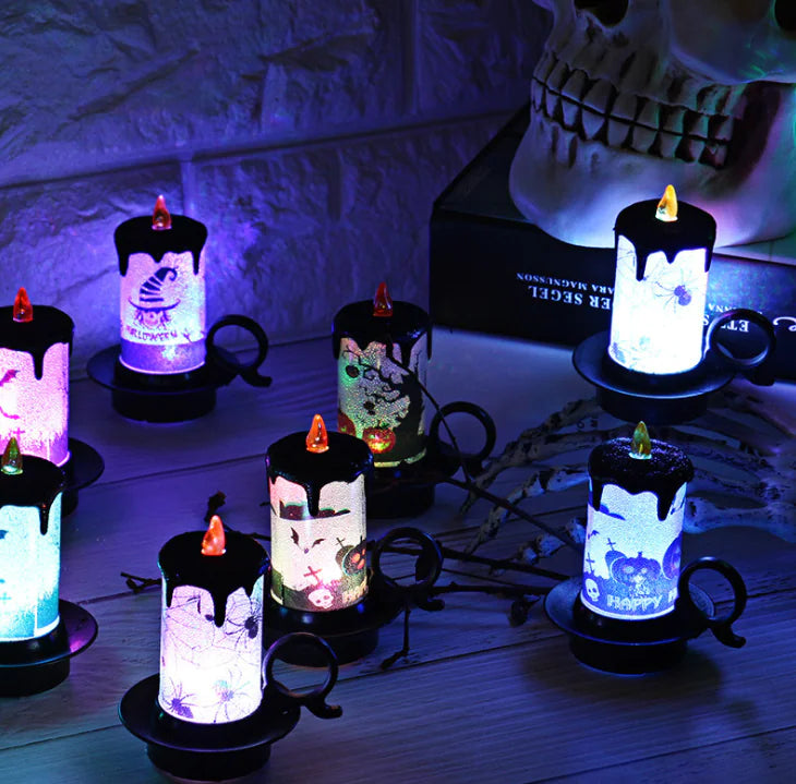 Halloween Candle Decor, Electronic Candle Light